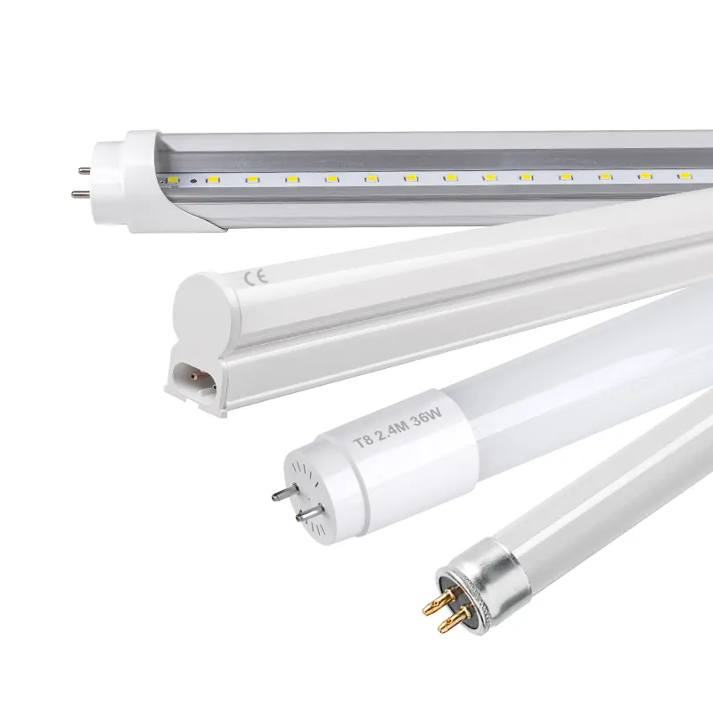 Brazil Mexico Inmetro 9W 18W 36W 2FT 4FT 8FT Daylight PF0.92 600mm 1200mm 2400mm G13 Fluorescent Lighting Lamp T5 T8 LED Tube