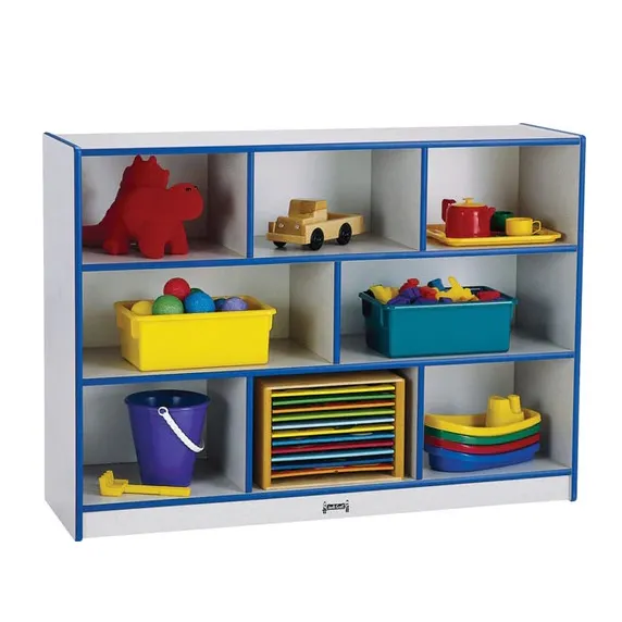 Cheap Kids Storage Cabinet Toy Kindergarten Kids Bookshelf Wooden Toys Car Carrier Children Play Knock Furniture Modern Wood