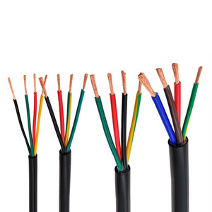 RVVสีดำสาย 17AWG 1.0 มม.2 3 4 5 6 7 8 10 12 16 20 สัญญาณควบคุมลวด - Product Image 2