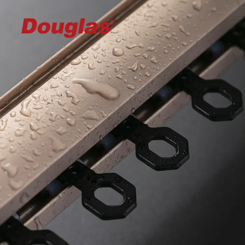 Douglas Customized Aluminum Curtain Rail Track Manufacturer Home Decorative Modern Wall Mount Curtain Track Rail