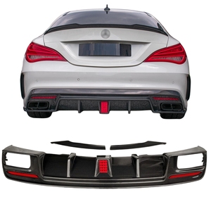 メルセデスベンツW117CLA <span class=keywords><strong>CLA200</strong></span> CLA45 2016-2019用カーボンファイバーリアバンパーディフューザー