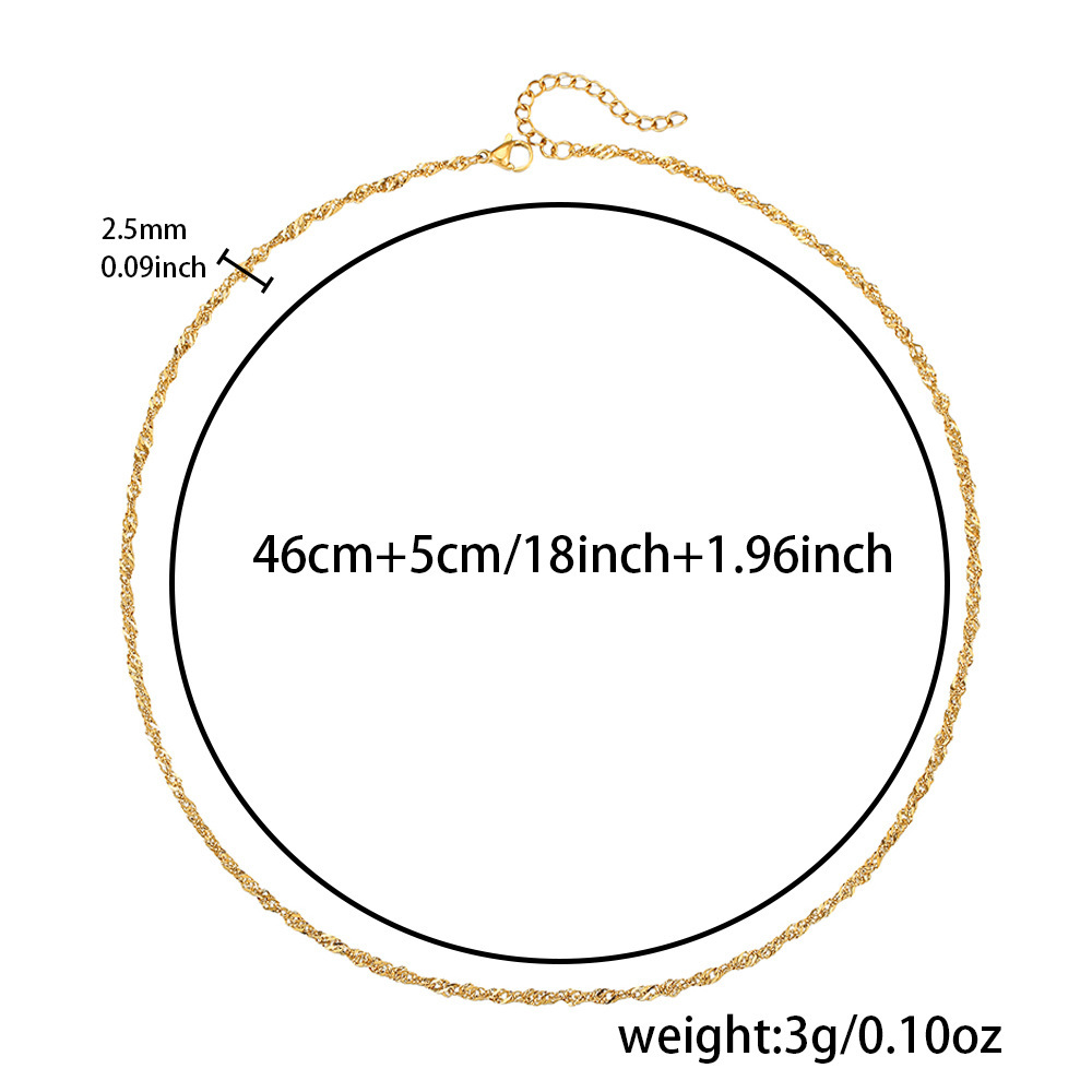 Q0027-1 Collar (Cadena de Onda de Agua de 0.4)