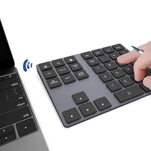 BT <strong>Keyboard</strong> <strong>Numeric</strong> Keypad IKOS Number Pad 34Key Portable <strong>with</strong> Aluminum Compatible for Macbook Surface Laptop Mac Windows - Product Image 2