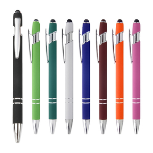 Promotional Custom Ballpoint <strong>Pens</strong> 2 in 1 Multi Function Metal Ball <strong>Pen</strong> Aluminum Screen Logo Engraved <strong>Stylus</strong> <strong>Pen</strong> - Product Image 1