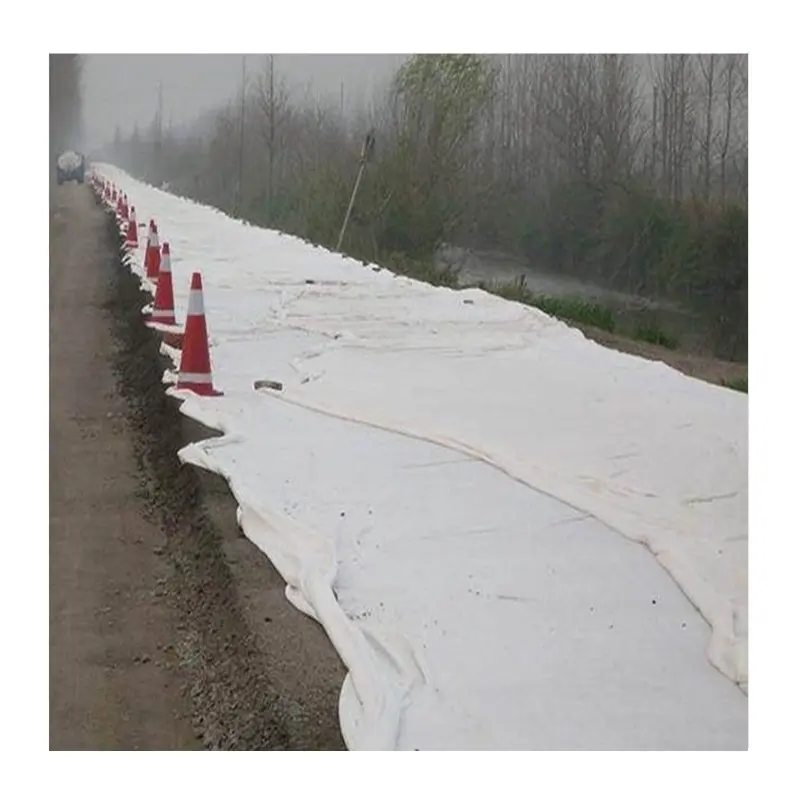 China Manufacturer Geotextile Price PET Long and Short Fibers Nonwoven Needle Punched Geotextile for Road Covering