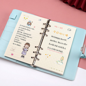Nuevo diseño de cuero de imitación de PU, cierre de seguridad con contraseña, hoja suelta, cuaderno, A5, A6 - Product Image 4