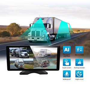 10.36 Inch IPS 5 Channel <strong>LCD</strong> Touch <strong>Display</strong> Screen Truck BSD Blind Spot 1080P AHD AI Truck Bus Monitoring with Sound Light Alarm - Product Image 3