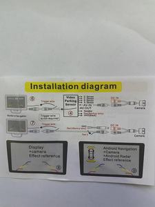 市民城市CLA宝马车型安卓汽车立体声收音机倒车辅助防水4LED红外夜视后视监视器 - Product Image 5
