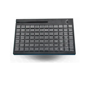Cerradura electrónica y lector de tarjetas de banda magnética, Teclado programable KB84 de 84 teclas USB /PS2 POS para sistemas POS de ordenador