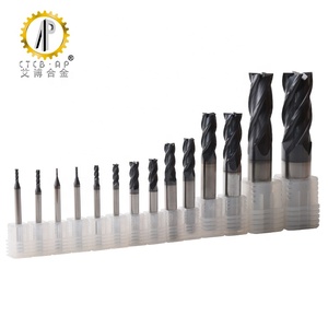 制造商数控工具1/2/3/4/6槽平球头圆角半径铝硬质合金铣刀硬质合金立铣刀 - Product Image 3
