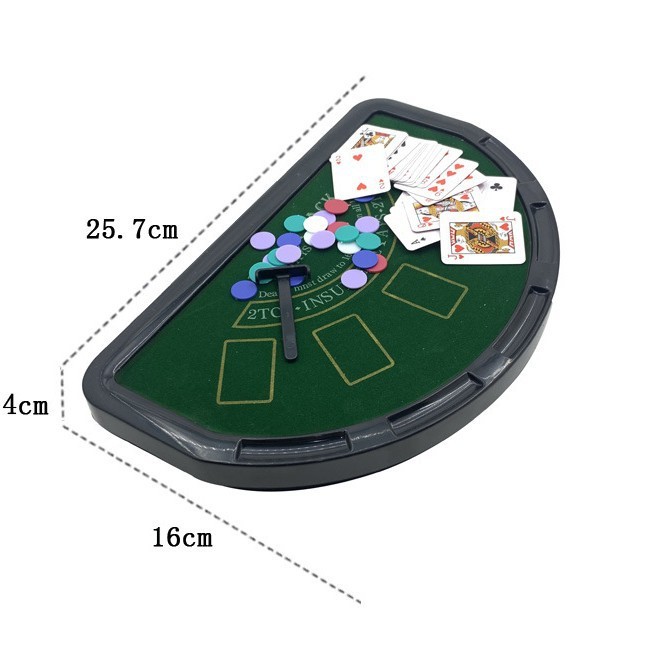 Green- mini poker table game