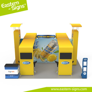 Pantalla publicitaria de aluminio con diseño personalizado, diseño de stand de exposición con carcasa plegable - Product Image 3