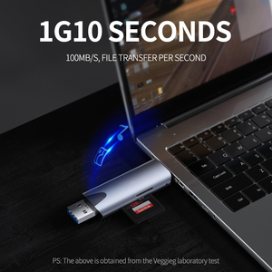 Fabrika en çok satan OEM/ODM USB2.0 3.0/tip-c SD TF okuyucu alüminyum alaşım kabuk yüksek hızlı kart USB tip-c/OTG kart okuyucu - Product Image 5