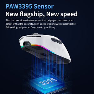 Mouse da gioco senza fili ricaricabile 7 pulsanti programmabile sensore 3395 26000DPI 2.4Ghz 8K Dongle per pc Gaming gamer per computer - Product Image 2