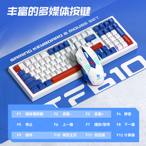 TF610 Wired Gaming <strong>Keyboard</strong> and <strong>Mouse</strong> Combo USB <strong>2</strong>.0 Backlit LED Professional 98 Keys <strong>Keyboard</strong> <strong>Mouse</strong> Desktop <strong>Computer</strong> - Product Image 3