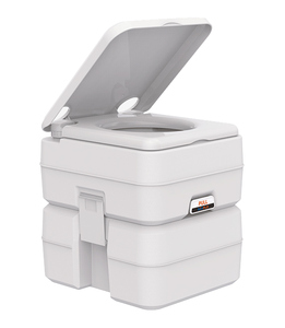 Sea Flo 5 Gallon Waste Tank Portable Toilet Camping <strong>Porta</strong> Potty RV Toilet With Detachable Tanks Flushable Easy to Use