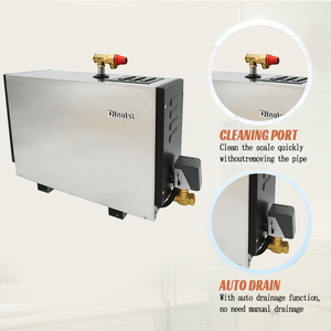 Superiore 12KW Auto Generatore di Bagno di Vapore di Scarico con Impermeabile Controlli Programmabili