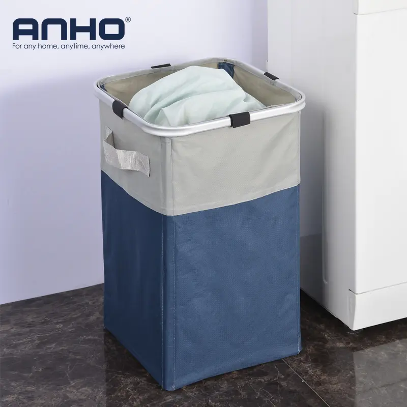 Ráp giặt giỏ có thể gập lại và xách tay Hamper túi để lưu trữ và tổ chức