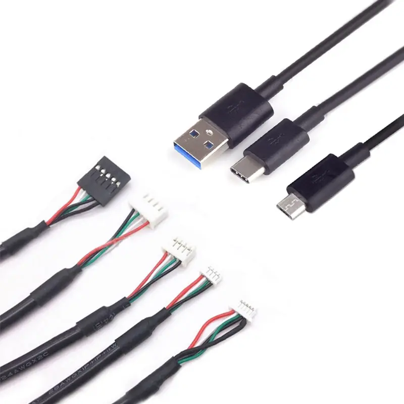 Benutzer definiertes USB-zu-JST-Kabel mit 4P 5PJST-Anschluss USB A/Typ C/Micro-USB zu JST-Kabel