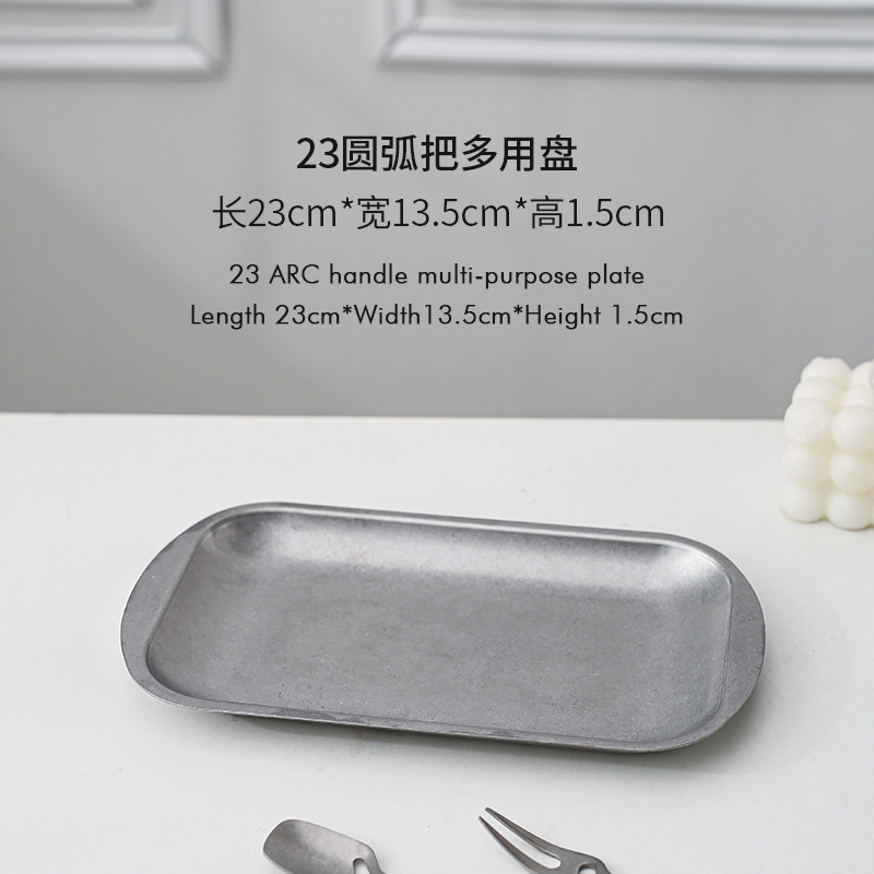 Gris 23*13.5*1.5cm arc multi-usages plateau