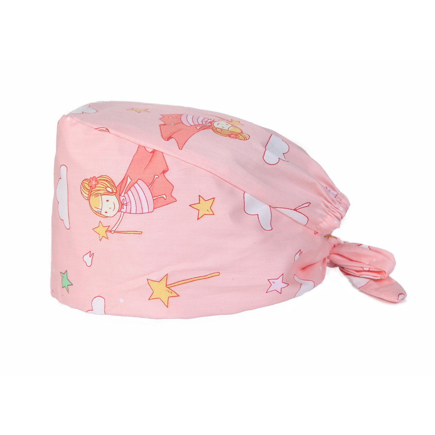C-015 Gorro con lazo y estampado de ciervo hada rosa
