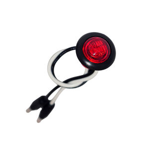 3/4 inç Led yan işaretleyici ışık 3 LEDs DOT SAE 12v ile DC terminali mermi konnektörler Led park lambası için römork otomobil Van - Product Image 4