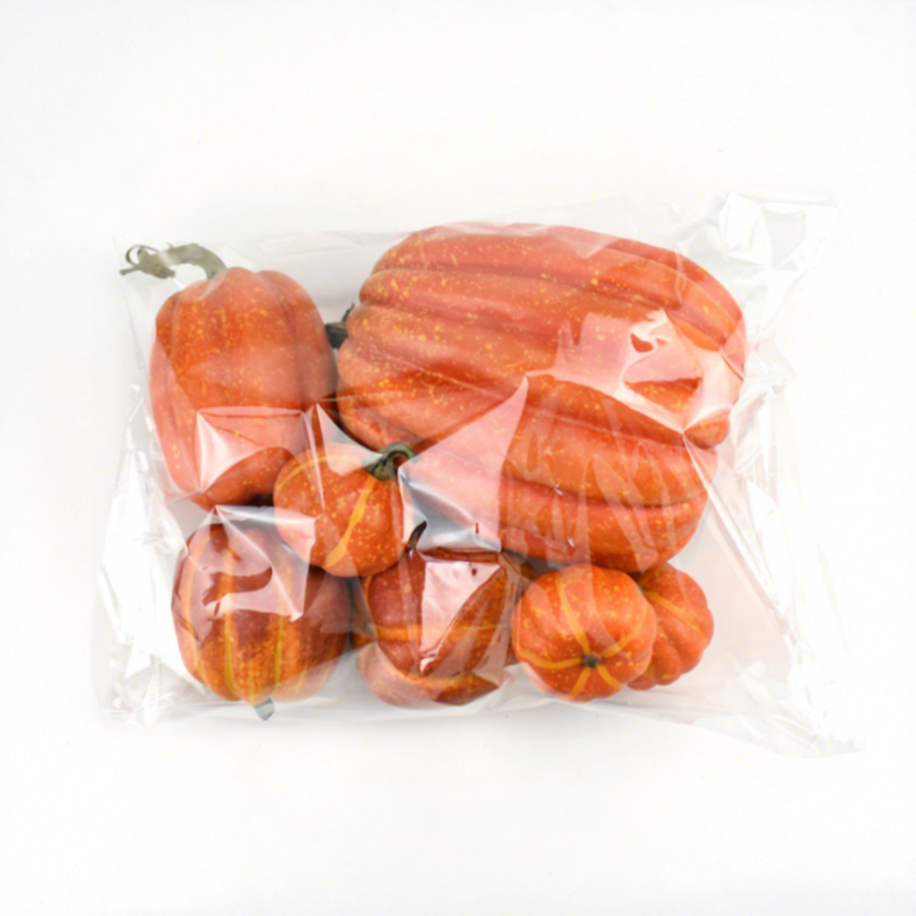 Embalaje de calabaza amarilla
