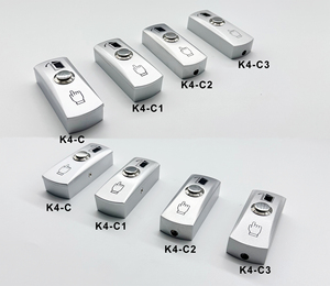 Interruttore di uscita di rilascio della porta con supporto superficiale a pulsante con comando blu - Product Image 6
