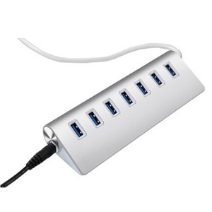 USB集线器3.0 7端口迷你多电源适配器C型接口扩展坞，用于电脑笔记本电脑PD功能库存 - Product Image 3