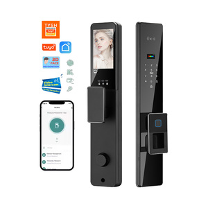 TYSH Wifi Smart Lock in tempo reale Intercom impronta digitale RFID serratura biometrica riconoscimento facciale Tuya controllo intelligente App - Product Image 1