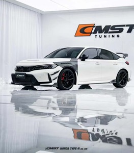 Honda type-r FL5 yükseltme için CMST tarzı gövde kiti kuru karbon fiber ön dudak arka difüzör çamurluk Spoiler - Product Image 6