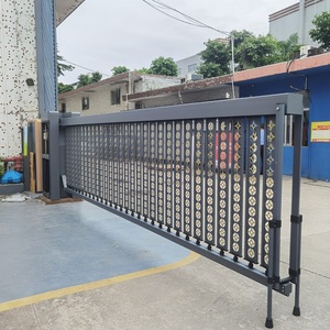 Tùy Chỉnh Nhiệm Vụ Nặng Nề Hàng Rào Cổng Trackless Cơ Giới Công Nghiệp Thép Không Gỉ Hàng Rào Trong Không Khí Cổng Có Thể Thu Vào Cổng - Product Image 6