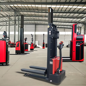 Dispositivo di carico e scarico del terminale anteriore elettrico Stacker carrello elevatore Semi-elettrico Stacker Pallet elettrico Stacker - Product Image 6