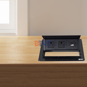 Muebles de escritorio para el hogar Enchufe de mesa multifunción Cubierta abatible Puerto USB A + C 2 salidas de CA 16A Corriente nominal IP44 - Product Image 3