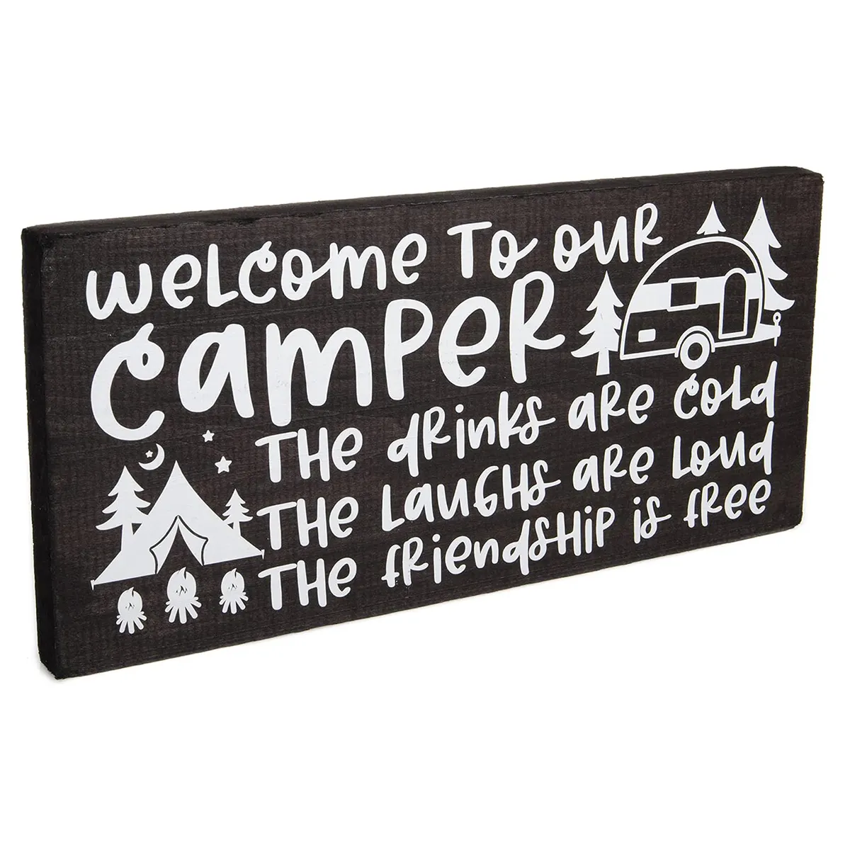 Benvenuto al nostro Camper decorazioni RV decorazioni per interni felice rimorchio all'aperto segni di campeggio e accessori regalo targa in legno