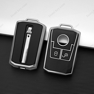DM Mercedes Benz için yüksek kalite araba anahtarı kapağı Logo olmadan acil anahtar ile 2 düğme araba anahtarı Fob durumda svorwholesale toptan - Product Image 3