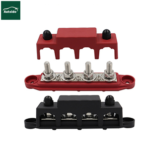 Power Distribution Block Bus Bar 5/16&quot; Terminal Stud 4 Post with Cover, RV Car Marine Automotive Battery <strong>Busbar</strong> - Product Image 1