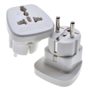 Universal to <strong>EU</strong> <strong>Plug</strong> <strong>Adapter</strong> Multifunction <strong>EU</strong> US UK AU to Type-F Round 2 Pins 2 to 1 Extension Converter for Travel European - Product Image 6