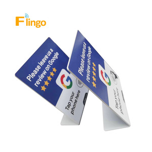 Contactless Social Media 13.56mhz PVC Custom NFC QR Code Display Stand NFC Google Review QR Stand NFC - Product Image 6