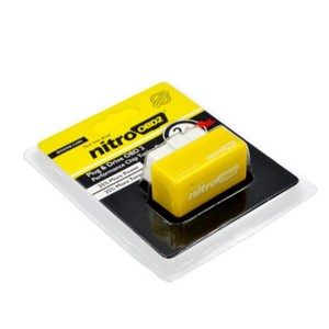 צהוב NitroOBD2 בנזין מכוניות שבב כוונון תיבת NitroOBD Plug and כונן ניטרו OBD2