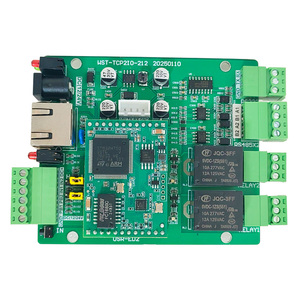 Placa Ethernet de relé de 2 canales Comunicación RS232/RS485/TCP/IP Entrada de 2 dígitos Controlador de relé de 2 botones para IOT - Product Image 4