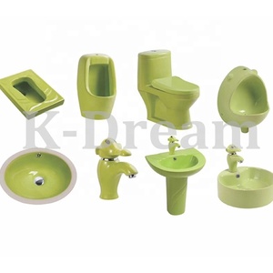 Unique Design Children Ceramic <strong>Toilet</strong>/ Kid's Wash Basin/Urinal/Cabinet Set,Colorful Small <strong>Size</strong> Daycare School WC Unit - Product Image 3