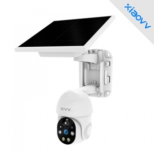 Xiaovv-P6 2MP HD 4G solar kamera für outdoor PIR <span class=keywords><strong>sensor</strong></span> Auto Tracking IP kamera outdoor ptz ir solar 4g kamera