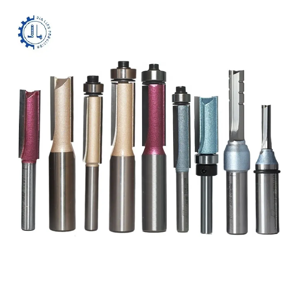 Gijp Bit Cnc Houtsnijwerk Router Bits Tct Recht Einde Molen Tideway Carbidetiped Freesmachine Flush Trim Bit Voor Hout