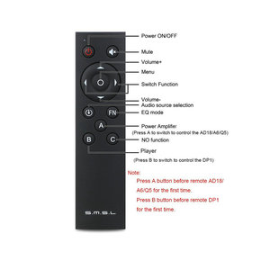 SMSLリモコンオーディオアンプAD18Q5 A6DP1リモコン1注文 - Product Image 3