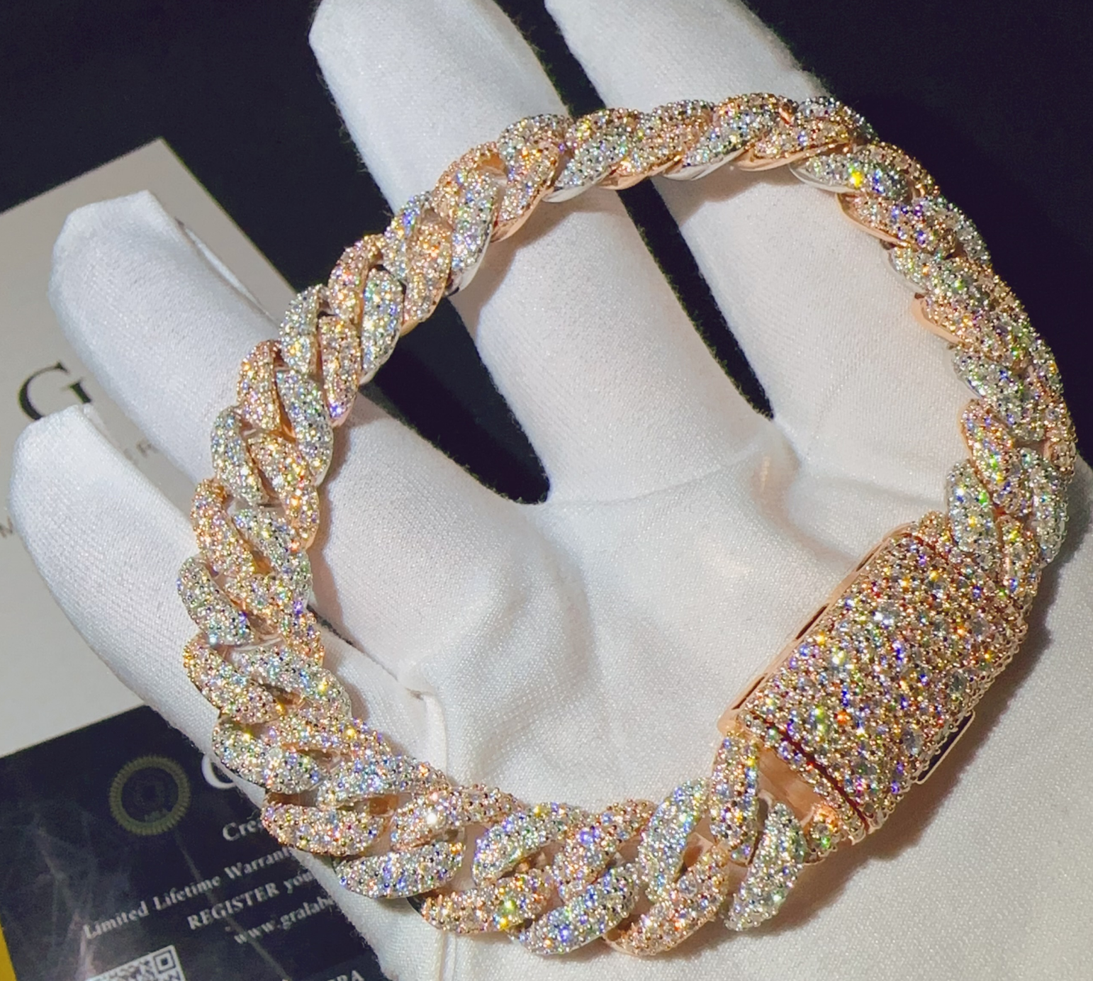 Silver and Rose Gold Color two tone