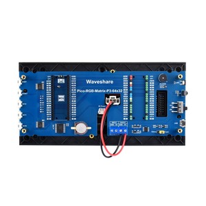 Raspberry Pi Pico RGB Vollfarb-Multifunktions-Digitaluhr 64x32 Dot Matrix Display Elektronische Uhr für Raspberry Pi