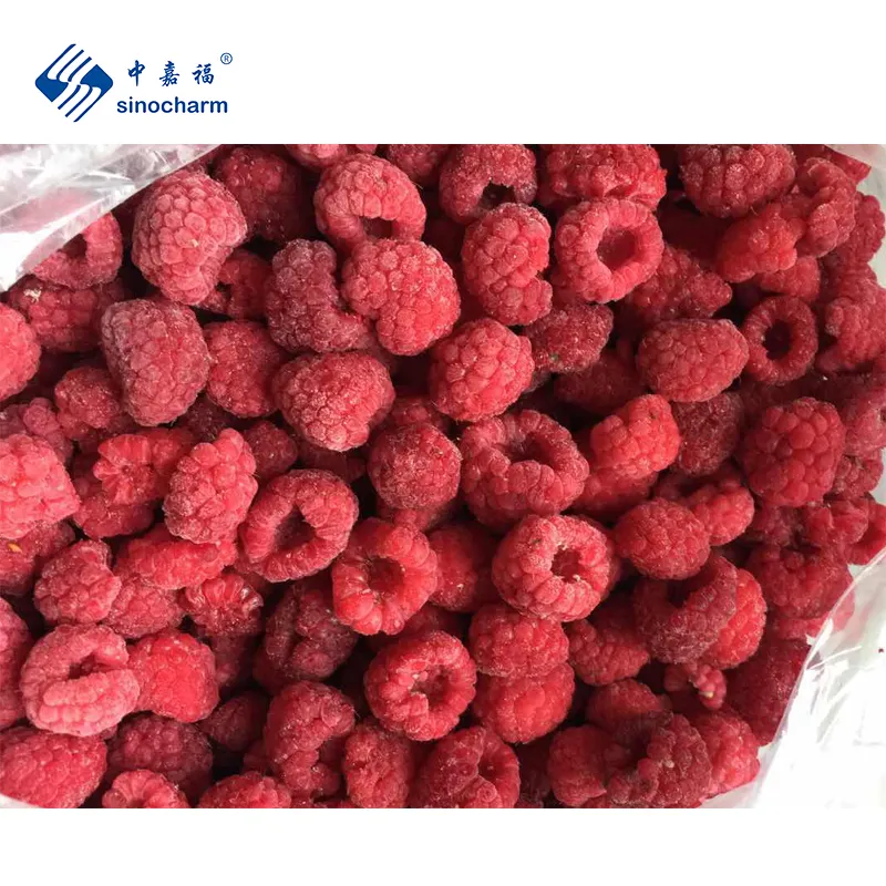 Sinocharm IQF Berpori Bebas Cacing Segar Musim Baru Frozen Seluruh Cacing Raspberry