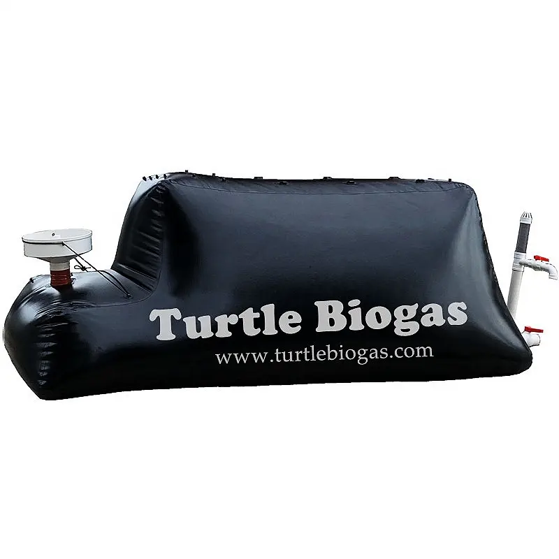 Tortue Biogas 8.0 m3, petit mini maison 8 cubes de biogaz doux, sachet de ballons de plantes, appareil de fosse septique