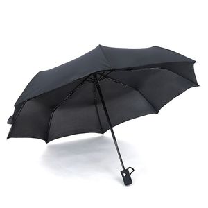 定制标志自动开启折叠伞红色防风市场伞成人自动开启 - Product Image 3
